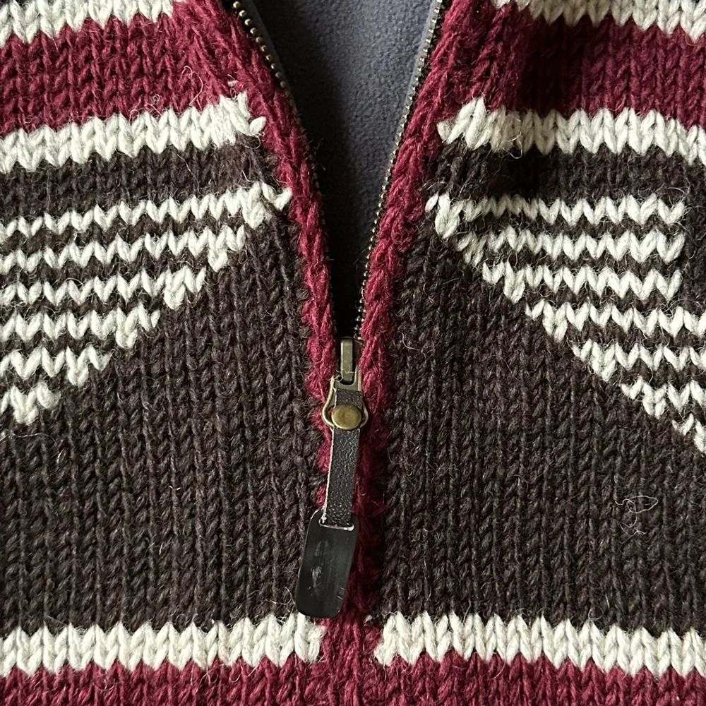 NWT Lost Horizons Men’s Phoenix Sweater Cardigan Hand Knit Wool Size L/XL